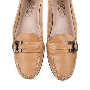 Salvatore Ferragamos Leather Loafers Authentic